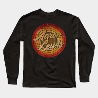 circle vintage retro faded Aaron Lewis Long Sleeve T-Shirt